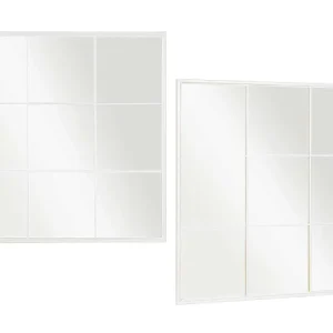ESPEJO VENTANAL BLANCO 90X90CM ARTEREGAL