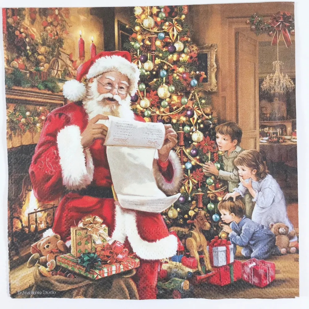 Papa Noel Leyendo Artis Decor