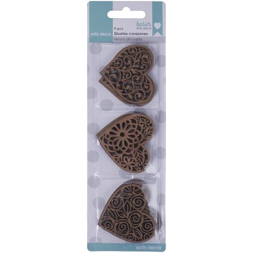 Set Siluetas Corazones Artis Decor