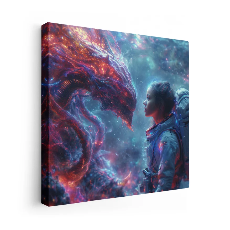 Astronauta Vs Alien Poster