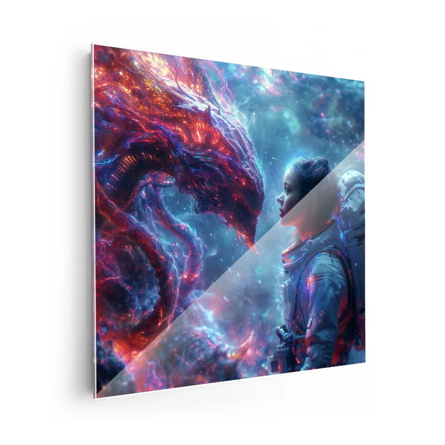 Astronauta Vs Alien Poster