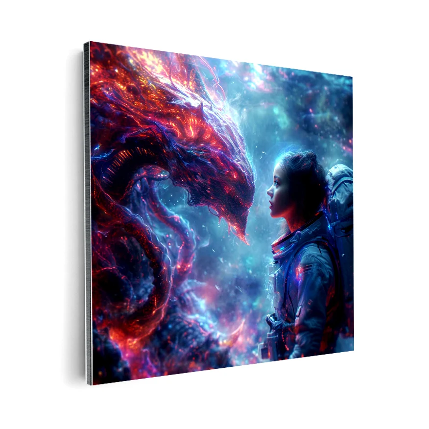 Astronauta Vs Alien Poster