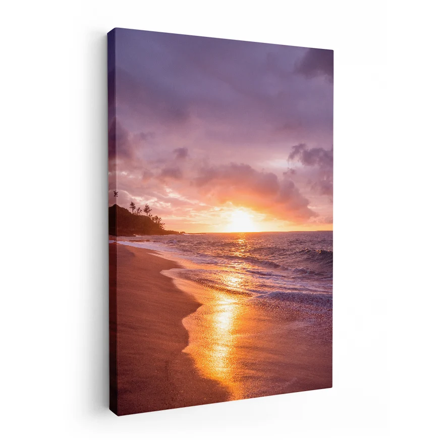 Atardecer en la Playa Poster