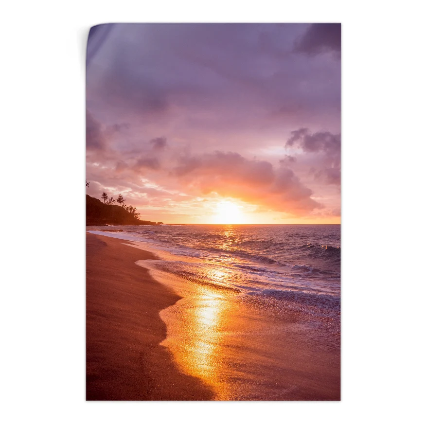 Atardecer en la Playa Poster