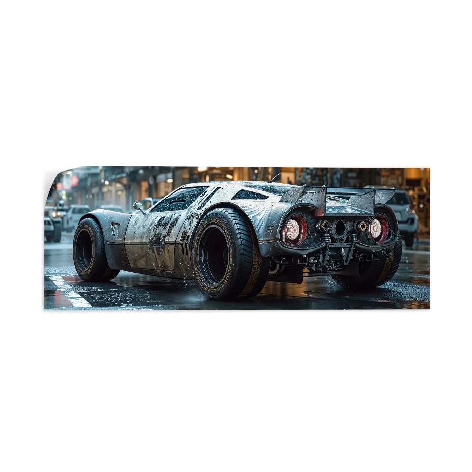 Auto Carreras Ciudad Poster