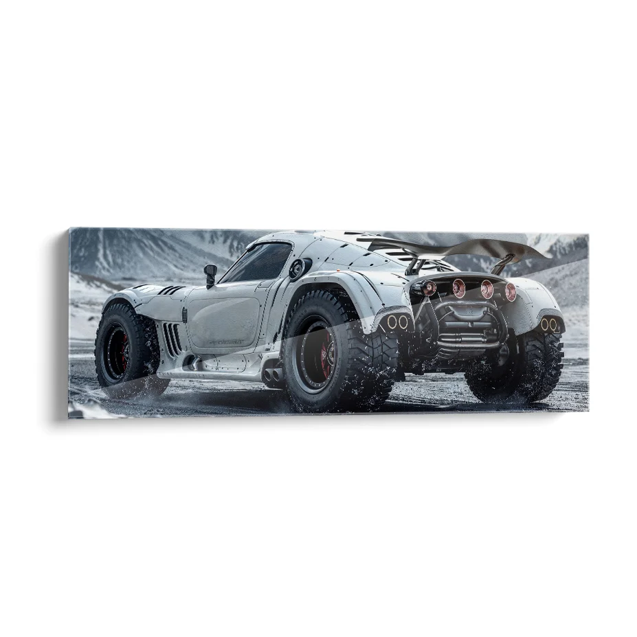 Auto Concepto Nieve Poster
