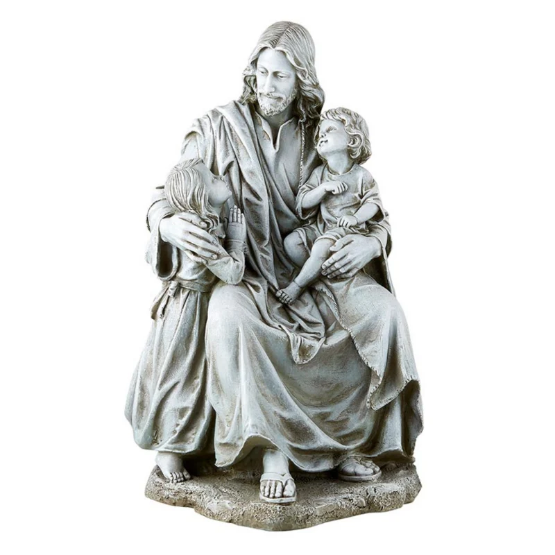 Estatua de resina de Jesús con niños Avalon Gallery