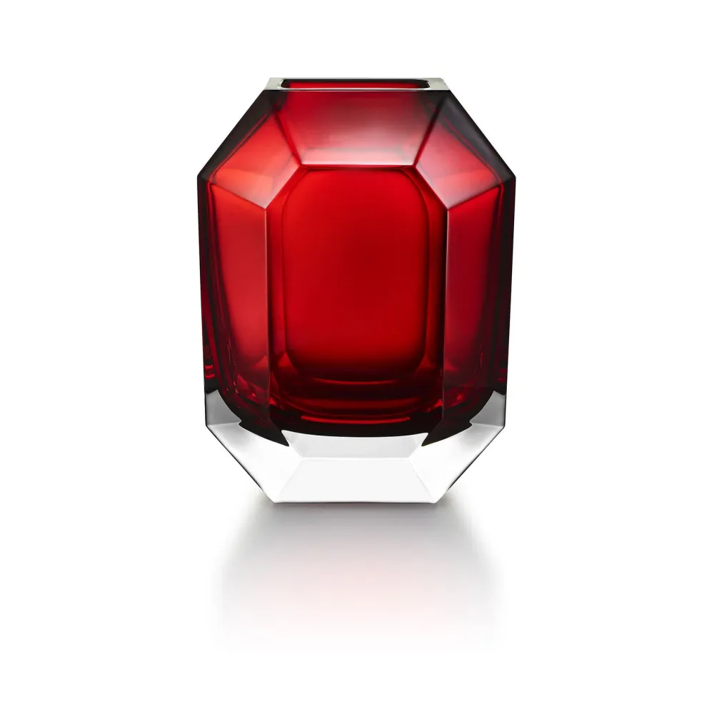 Florero Octogone Rojo Baccarat