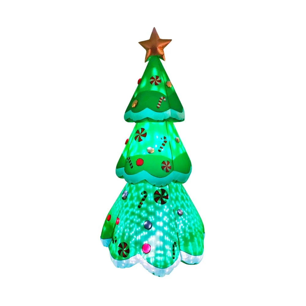 ÁRBOL DE NAVIDAD HINCHABLE CON LUZ, 110 x 110 x 240 cm BASICS