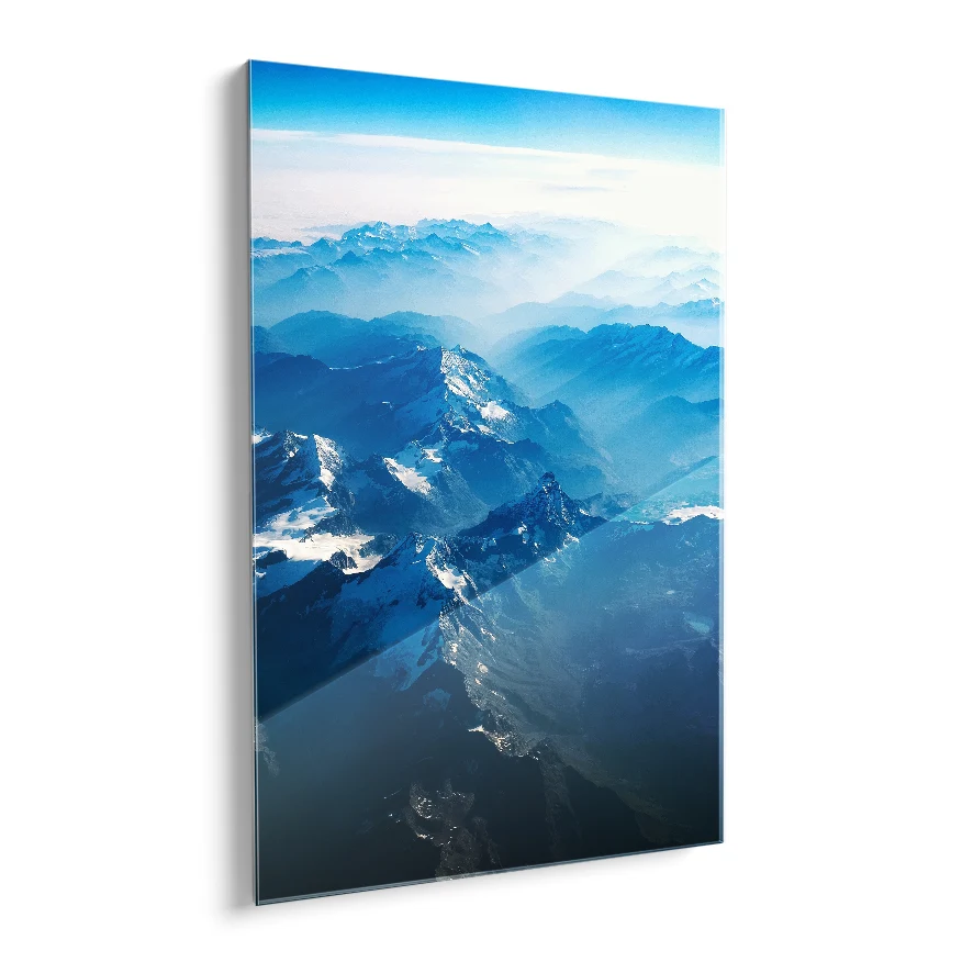 Blauw Bergen Poster