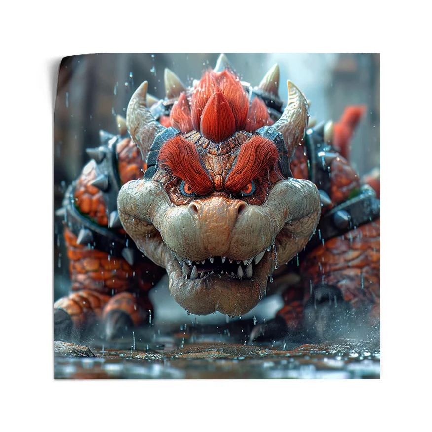 Bowser Enojado Poster