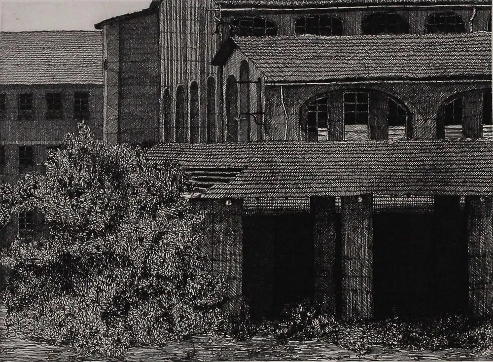 CACCIARINI Gianni, Aguafuerte original firmado, 1976