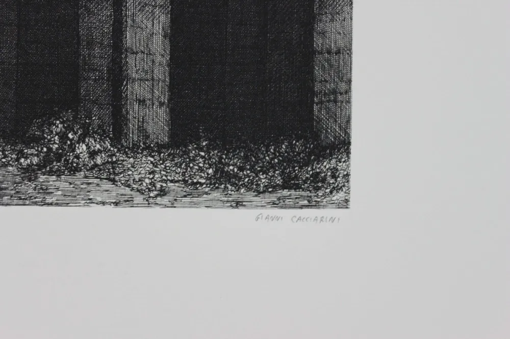 CACCIARINI Gianni, Aguafuerte original firmado, 1976