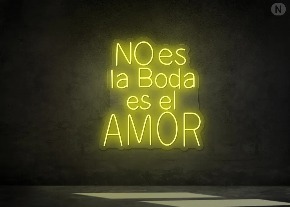 Cartel Neón Personalizado Amarillo