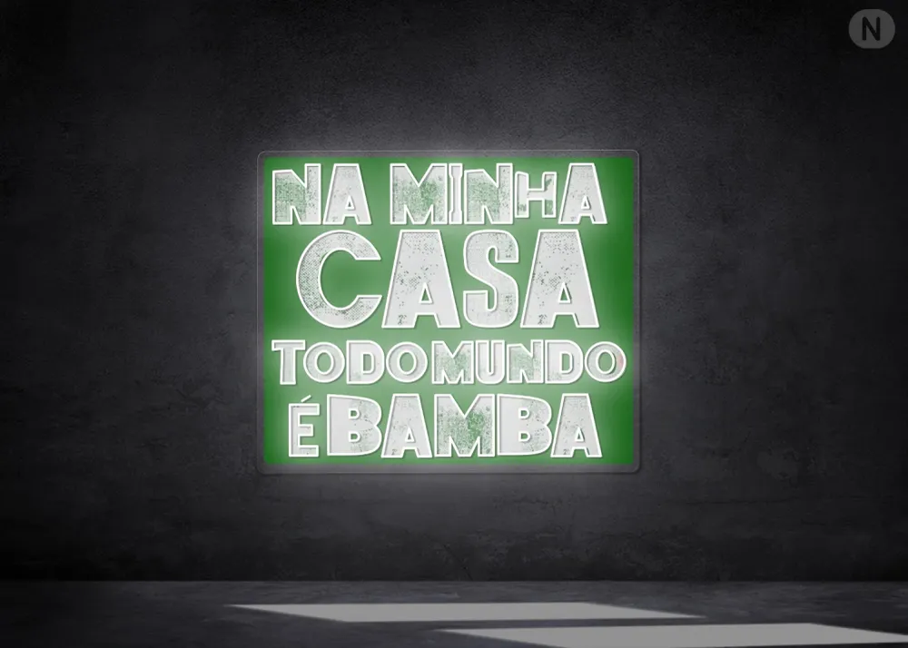 Cartel Neón Personalizado Blanco