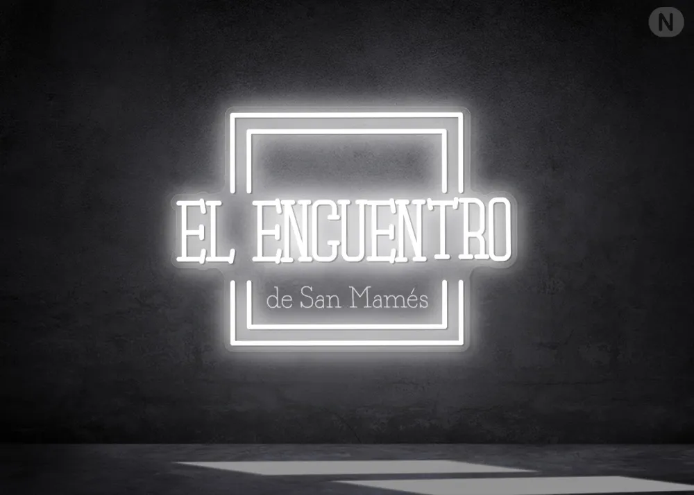 Cartel Neón Personalizado Blanco