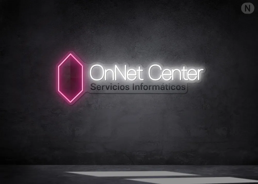 Cartel Neón Personalizado Blancorosa