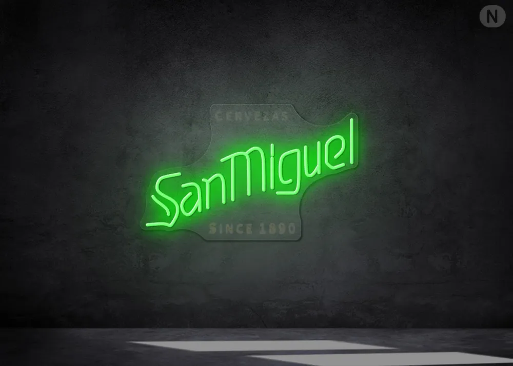 Cartel Neón Personalizado Verde