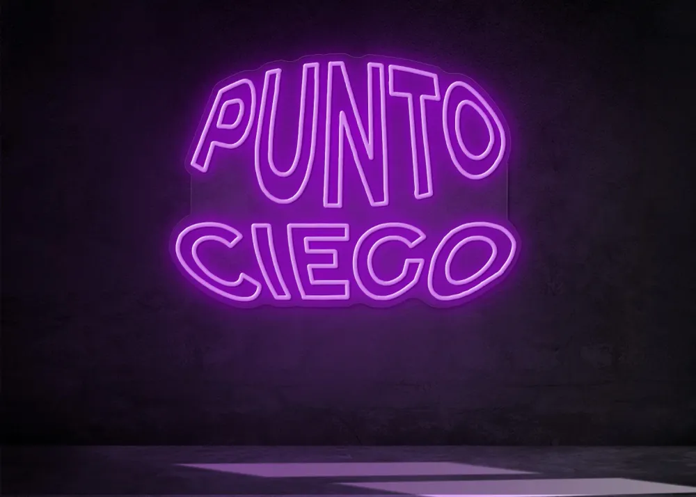 Cartel Neón Personalizado Violeta