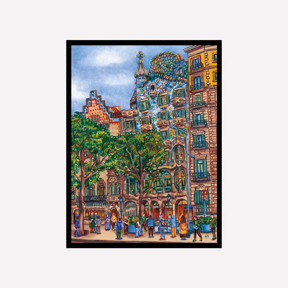 Casa Batllo Alice Print A4