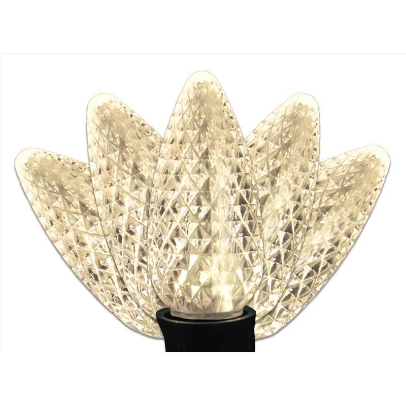Cadena de luces navideñas LED C9 Platinum de 25 unidades, color blanco cálido, de 7,6 m - Oferta de la semana Celebrations