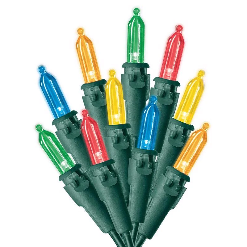 Celebraciones - Cadena de luces LED mini multicolores para Navidad, 300 unidades, 74,5 pies CELEBRATIONS