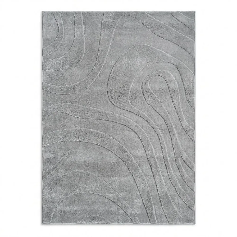 ALFOMBRA 200X290 OLAS Gris Chantilly
