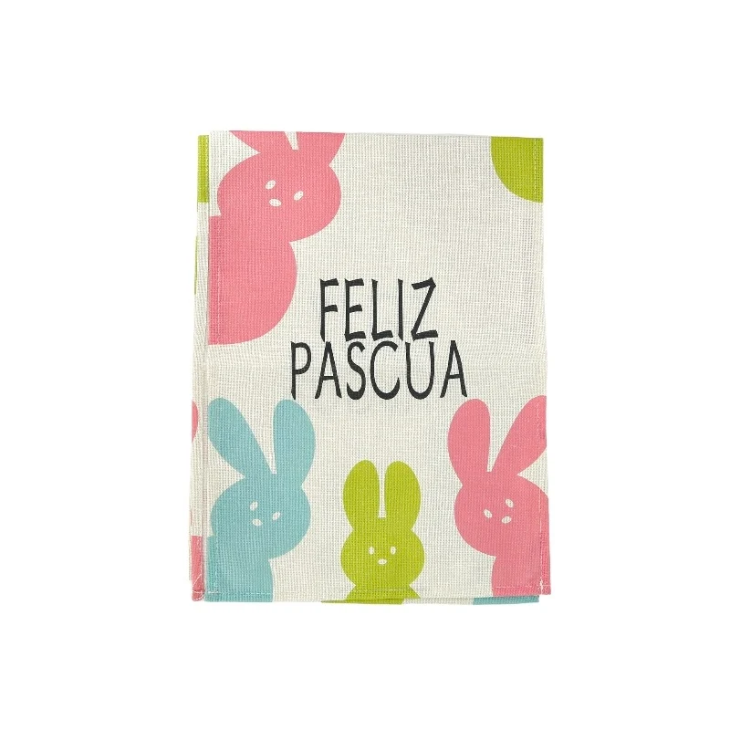 Camino de mesa conejos happy easter 33 x 180 cm Chantilly