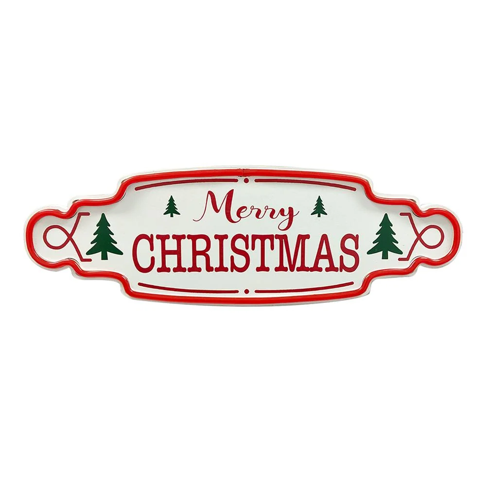 Deco Letrero C/Led Merry Christmas 50X16Cm 17B Chantilly