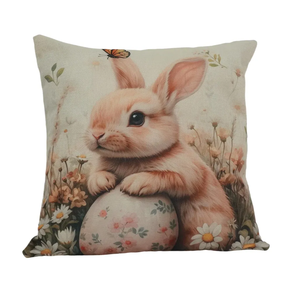 Funda Cojin Conejo Pascua Chantilly
