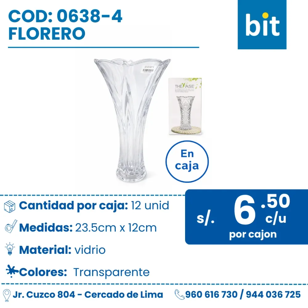 C01 FLORERO COD: 0638-4 CJN 12 UND CHINA BIT