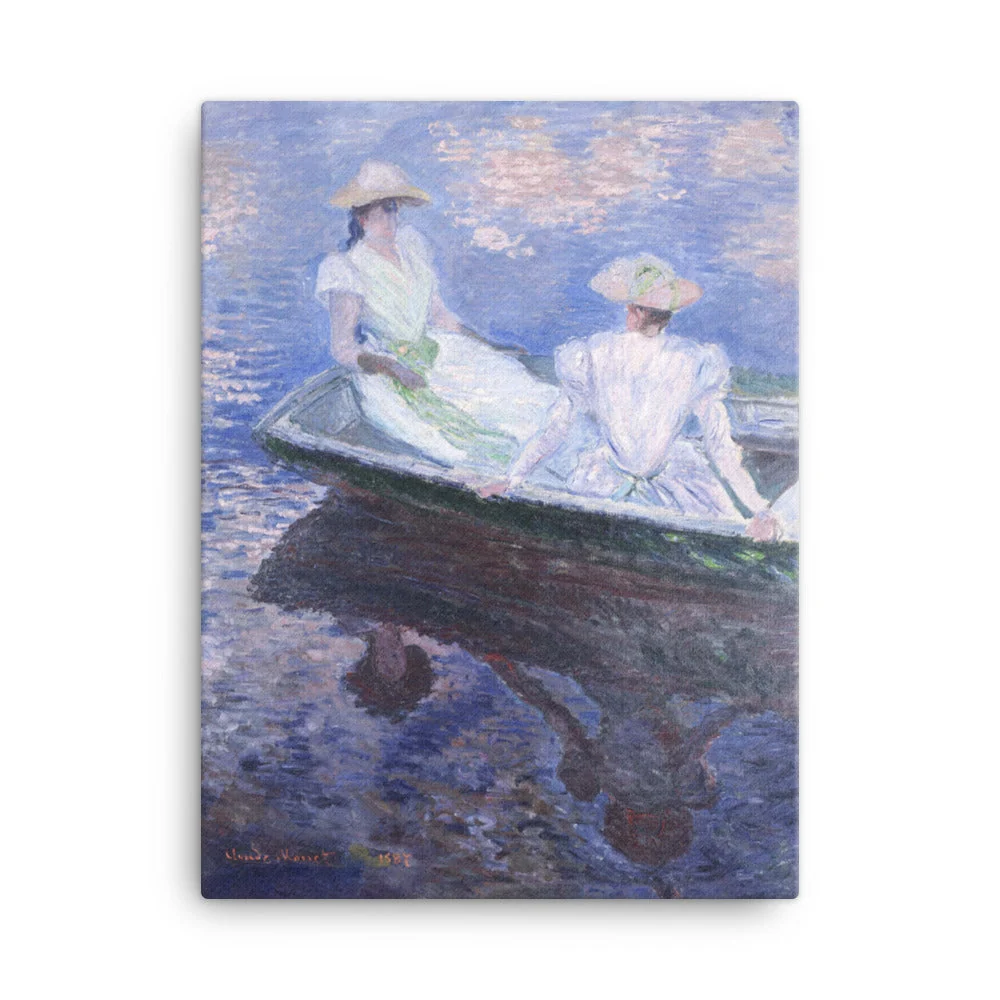 Leinwand - Claude Monet, En el barco