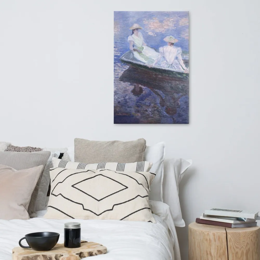 Leinwand - Claude Monet, En el barco