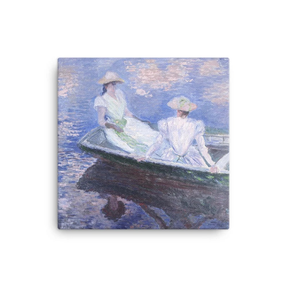Leinwand - Claude Monet, En el barco