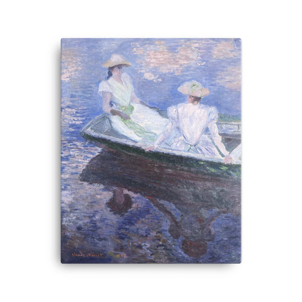Leinwand - Claude Monet, En el barco