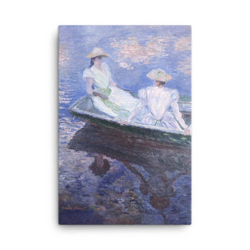 Leinwand - Claude Monet, En el barco