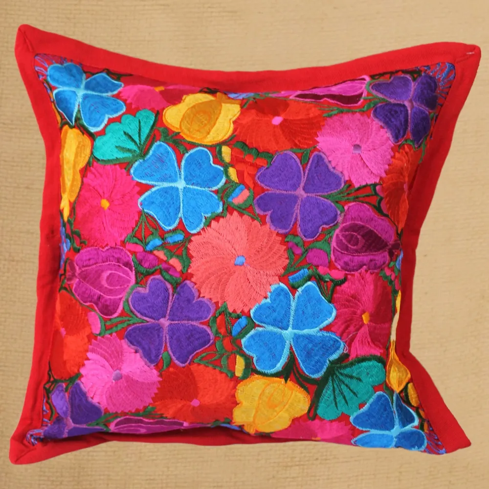 COJIN BORDADO FLORES