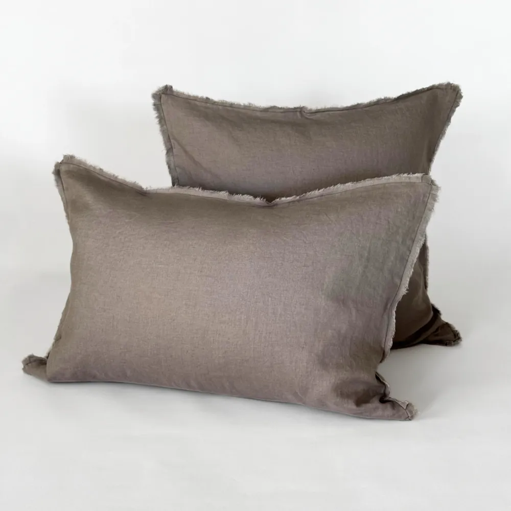 Funda Cojín Lino Maia - Taupe Complementa Diseño