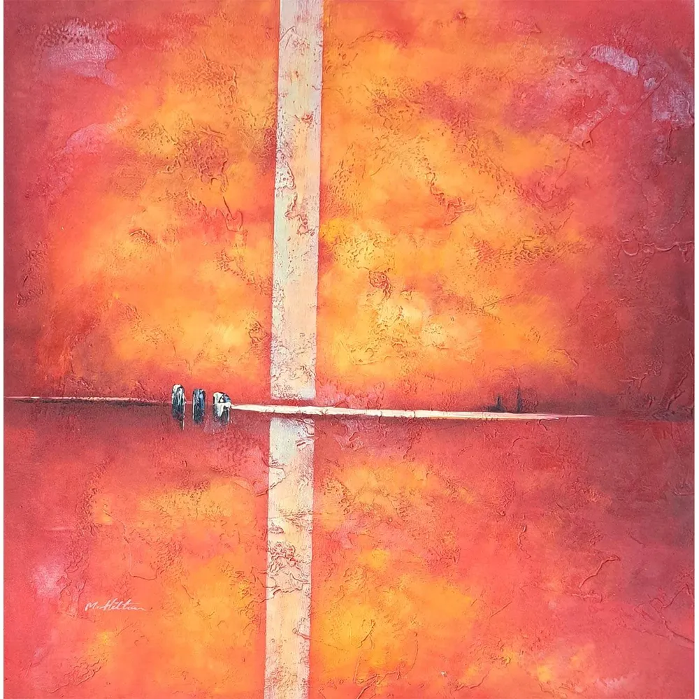 Cuadro Abstracto Antiestrés 80x80 cm