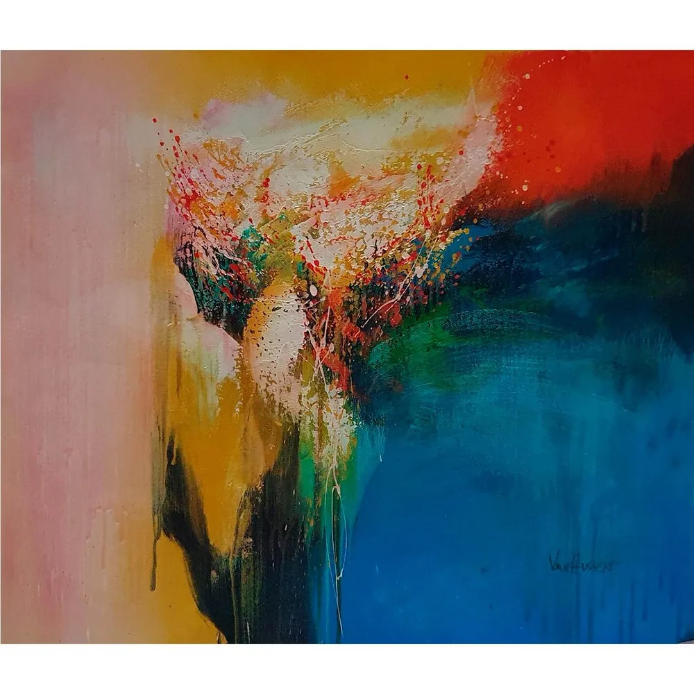 Cuadro Abstracto Derrame 60x50 cm