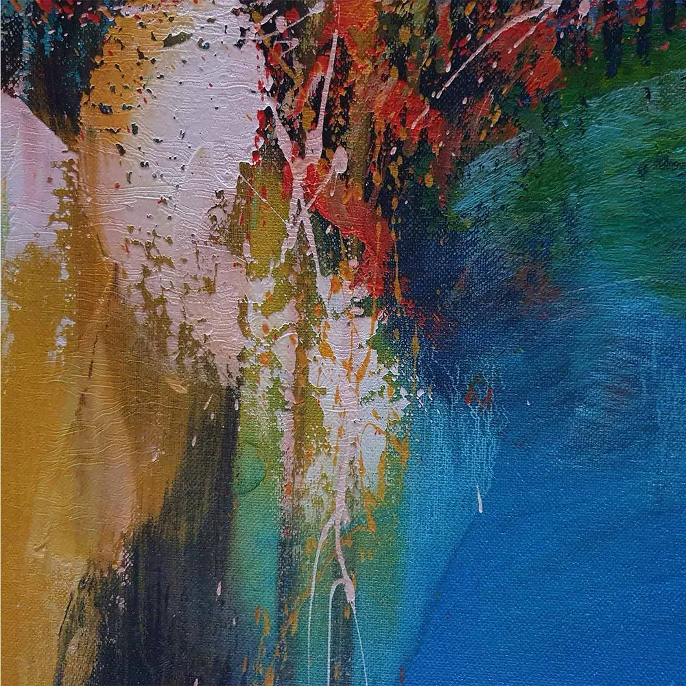 Cuadro Abstracto Derrame 60x50 cm