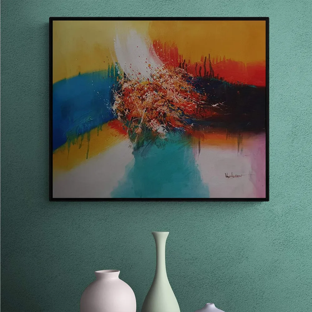 Cuadro Abstracto Pelota 60x50 cm