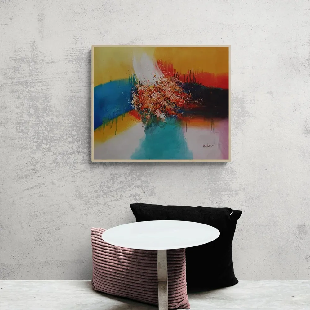 Cuadro Abstracto Pelota 60x50 cm