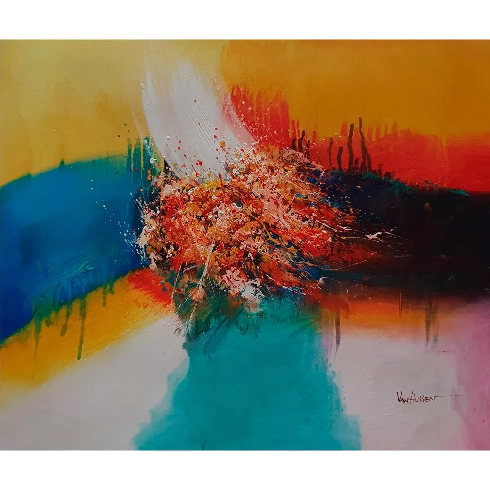 Cuadro Abstracto Pelota 60x50 cm