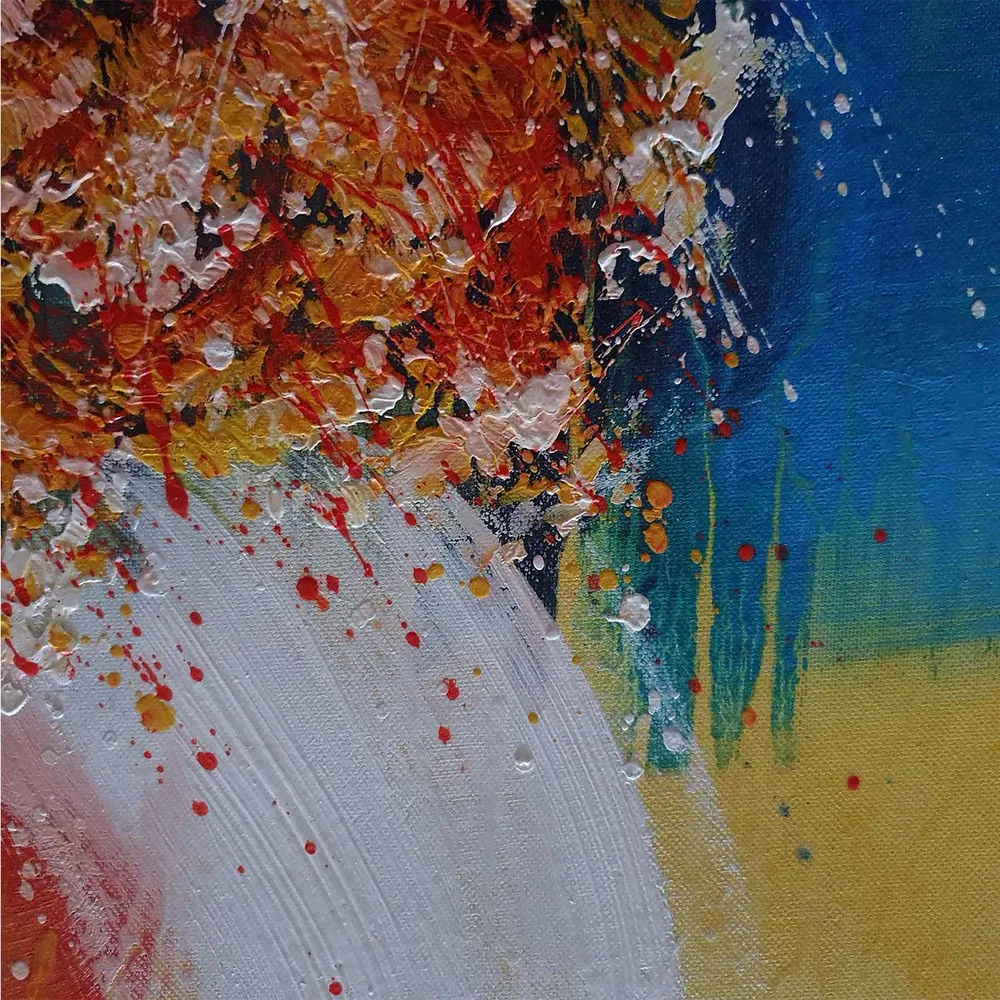 Cuadro Abstracto Pelota 60x50 cm