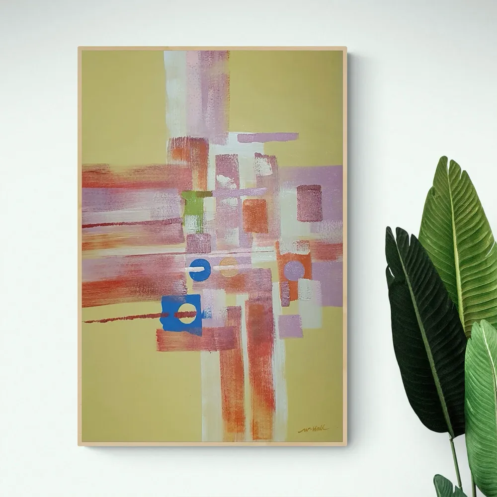 Cuadro Abstracto Vasos 60x90 cm