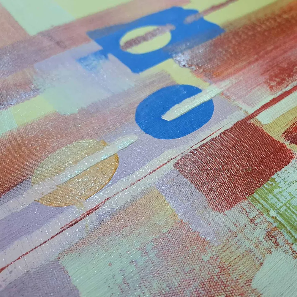 Cuadro Abstracto Vasos 60x90 cm