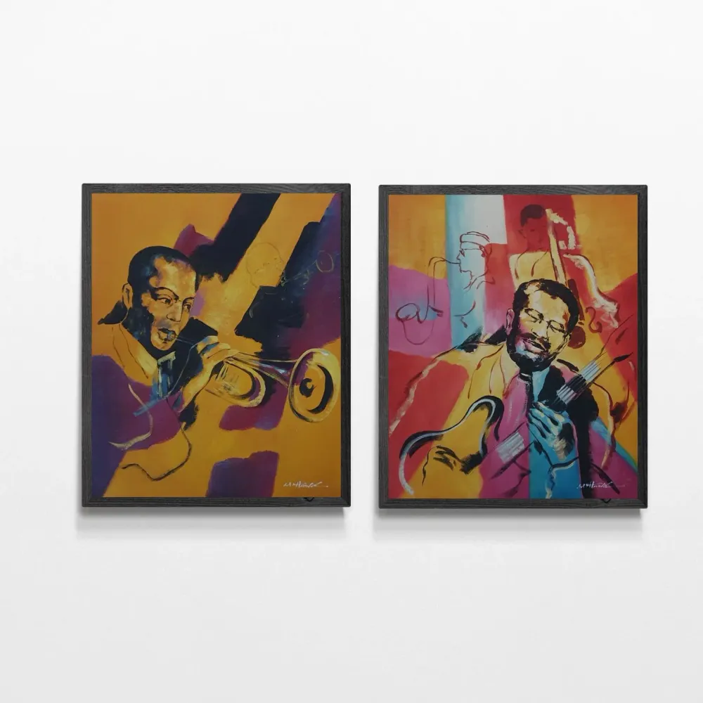 Cuadro Arte Pop Negro 50x60 cm