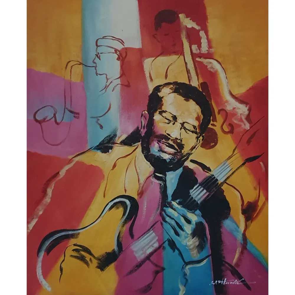 Cuadro Arte Pop Negro 50x60 cm