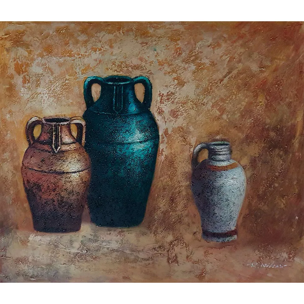 Cuadro Bodegón Ánforas 60x50 cm